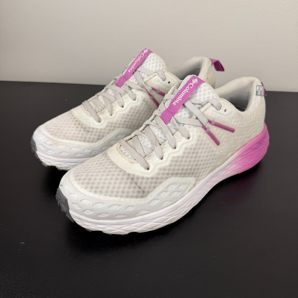 Columbia Outdry Hiking Shoes Women's 11 White Waterproof Running Outdoor Casual